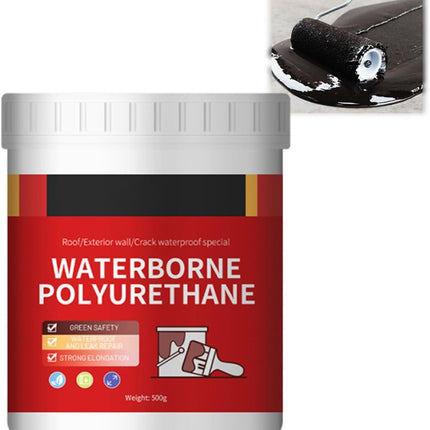Waterborne Polyurethane Waterproof Sealant,Water-Based Polyurethane,Polyurethane Waterproof Coating,Waterproof Sealant for Roof Leaks,for Walls,Garden,Gutter,Concrete Cracks - Gray - Size 500g