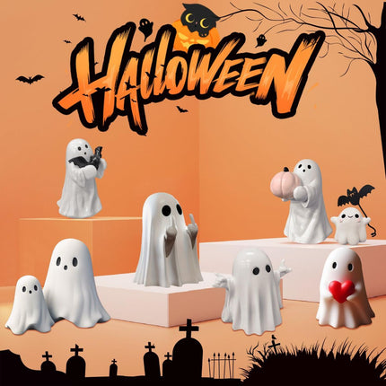 For Him Her Women, Ghost Figurine - Spooky Resin Ghost Statue