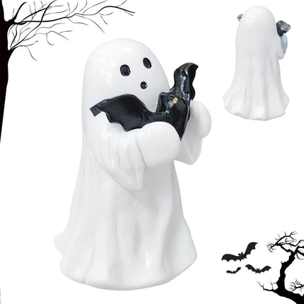 Halloween Ghost Figurine - Spooky Resin Ghost Statue