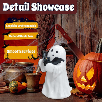 Halloween Ghost Figurine - Spooky Resin Ghost Statue