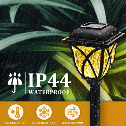 4 Pack Solar Lights Outdoor Waterproof Garden Lights with Warm LED Light Landscape Lighting for Yard Patio Lawn Walkway Driveway - White - Size 4 Pack