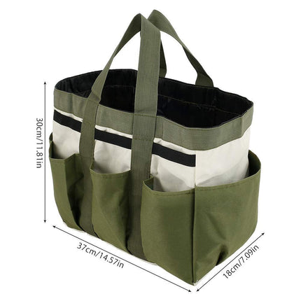 Garden Tool Bag Organizer, Tote Storage Bag with 8 Pocket
