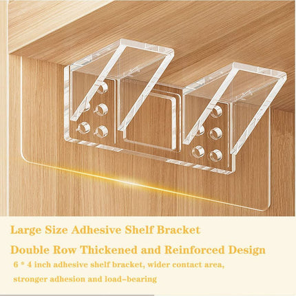 12 Pieces Large Size Adhesive Shelf Bracket