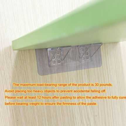 12 Pieces Large Size Adhesive Shelf Bracket