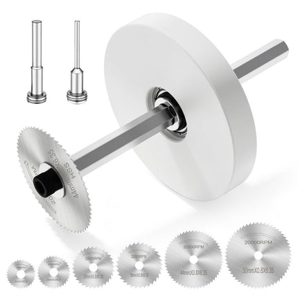 Inside Pipe Cutter for PVC Pipe - Internal PVC Cutter Tool with 6 HSS Saw Blades & 3.15" Guide Disc, Adjustable Depth Plumbing Tool for Shower Drain, Toilet Flange, ABS, Soft Metal