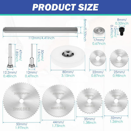 Inside Pipe Cutter for PVC Pipe - Internal PVC Cutter Tool with 6 HSS Saw Blades & 3.15" Guide Disc, Adjustable Depth Plumbing Tool for Shower Drain, Toilet Flange, ABS, Soft Metal