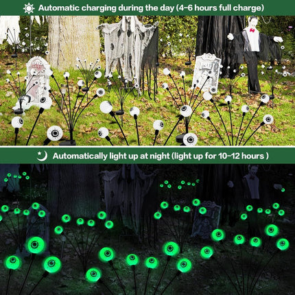 Halloween Decorations Outdoor Solar Scary Eyeball (Size 12 led)