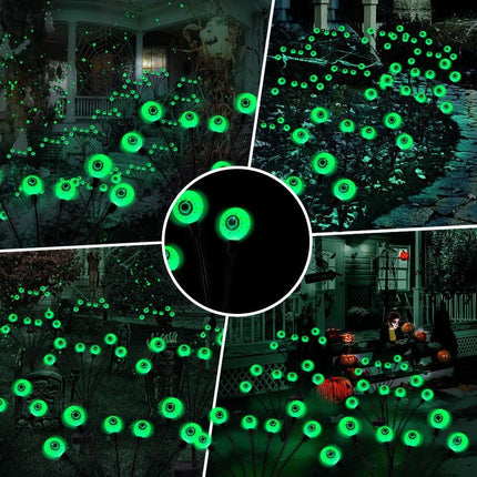 Halloween Decorations Outdoor Solar Scary Eyeball Lights (Size 6 led)
