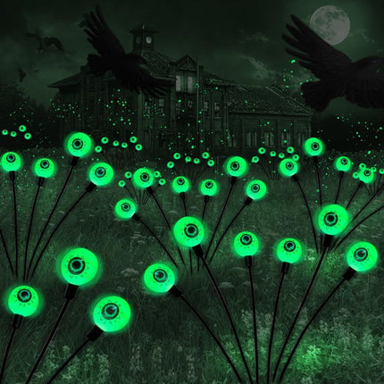 Halloween Decorations Outdoor Solar Scary Eyeball Lights (Size 8 led)