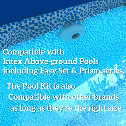 Pool Inlet Strainer Water Jet Connector Kits Compatible with Intex Above Ground Pool Strainers Replacement Parts,Includes Inlet Nozzle,Outlet Strainer Grid,Hole Plug 1.25 Inch Fittings