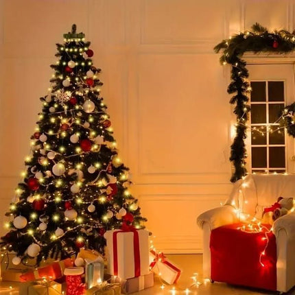 USB Powered Christmas Tree Lights Indoor, Twinkle Timer 8 Modes Waterproof with Memory Function – Perfect for Home, Garden, Patio, Balcony, Party, Wedding, Holiday Display and Everyday Decor - Warm White - Size 2m 400-LED String Light