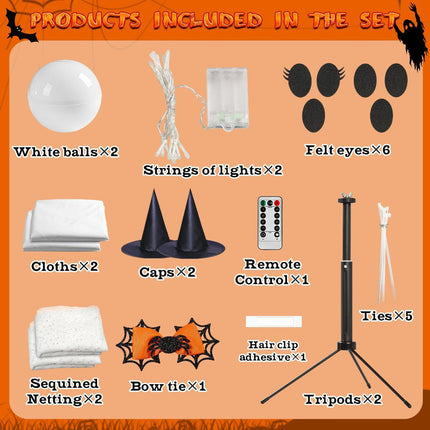 2pcs Halloween Decorations Indoor