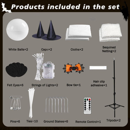 2Packs Halloween Decorations Outdoor