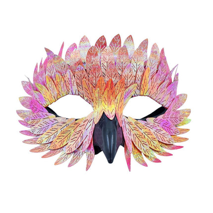 Owl Beak Face Mask Halfface Bird Face Cover for Masquerade (Yellow)