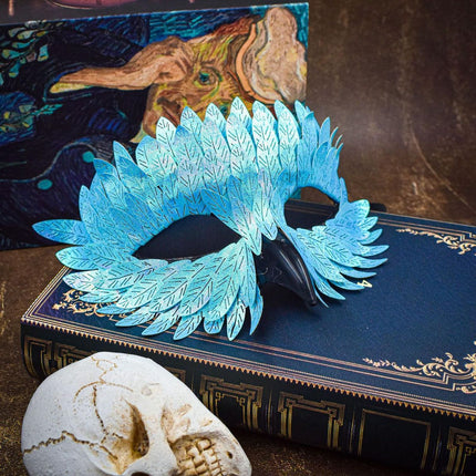 Owl Beak Face Mask Halfface Bird Face Cover for Masquerade Ball (Blue)