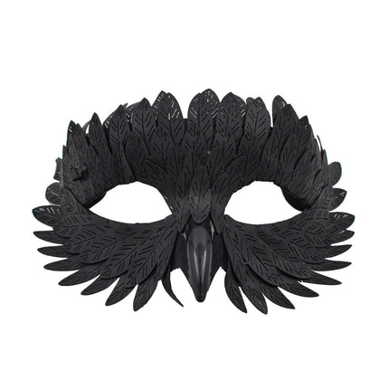 Owl Beak Face Mask Halfface Bird Face Cover for Masquerade (Black)