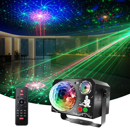 Disco Ball Light RGB Magic Ball Strobe Pattern Light with UV Light