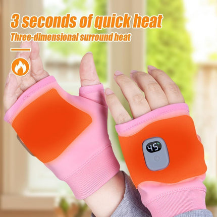 Rechargeable Wireless Heated Gloves Women'S Heated Gloves Fingerless Heated - Black - Size Fits Adult Hands