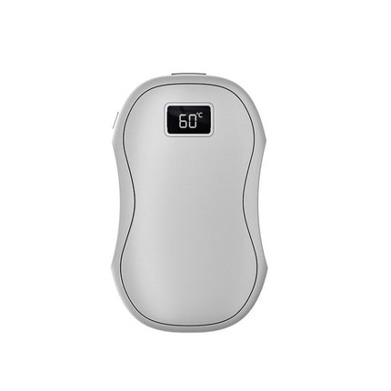 Hand Warmers Rechargeable 2 Pack,Portable Digital Display Pocket Electric hot Hands,Magnetic Battery Powered Heater. Outdoor, Golf, Hunting, Camping Accessories, Gifts - White - Size Fits Adult Hands