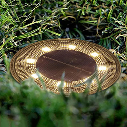 Solar Ground Lights Garden Lights Outdoor Lights Waterproof Lights LED Lights - Warm White - Size 4 Pack