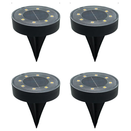 Solar Ground Lights Garden Lights Outdoor Lights Waterproof Lights LED Lights - White - Size 4 Pack