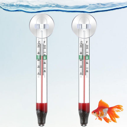 2 Pcs Floating Aquarium Thermometers