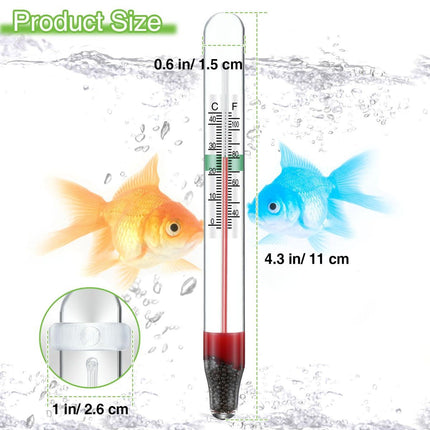 2 Pcs Floating Aquarium Thermometers