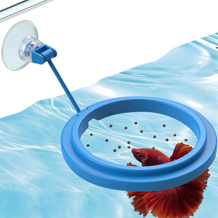 Betta Feeding Ring, Prevent Water Turbulence from Washing Food into Filter, Practical Round Floating Food, Suitable for Guppy, Goldfish and Other Small Fish (5 Pc)