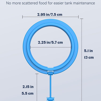 Betta Feeding Ring, Prevent Water Turbulence from Washing Food into Filter, Practical Round Floating Food, Suitable for Guppy, Goldfish and Other Small Fish (5 Pc)