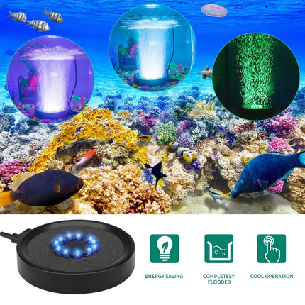 Aquarium Bubble Light LED Fish Tank Bubbler Light