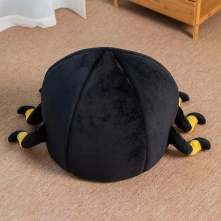 Black Spider Cat Nest Halloween Puppy Cave Warm Kitten Bed