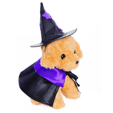 Halloween Pet Costume Cat Wizard Costume Funny Wizard Cat Clothes