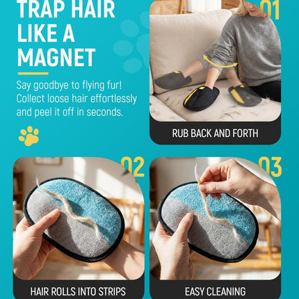 Pet Hair Gloves Dog And Cat Hair Removal Reusable Pet Hair Gloves Electrostatic