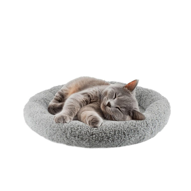 Cat Bed Plush Cat Bed Round Cat Bed Cat Furniture Cat (Gray / 50cm)