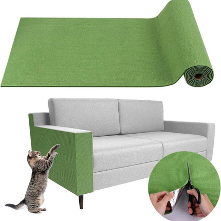 Cat Scratching Pad DIY Cat Accessory Cat Furniture Protection Cat Climbing - Blue - Size 15.8''×118''