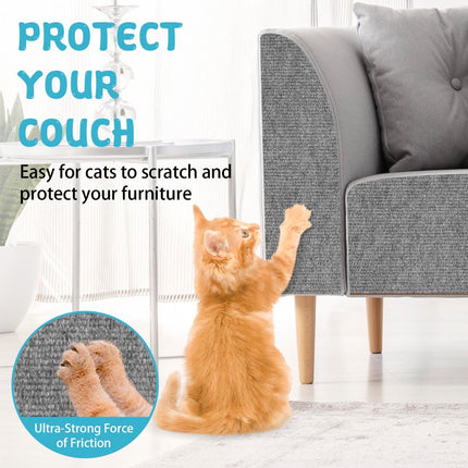 Cat Scratching Pad DIY Cat Accessory Cat Furniture Protection Cat Climbing - Green - Size 15.8''×78.7''