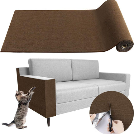 Cat Scratching Pad DIY Cat Accessory Cat Furniture Protection Cat Climbing - Green - Size 15.8''×78.7''