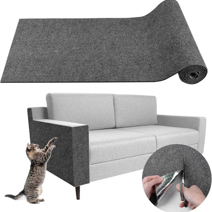 Cat Scratching Pad DIY Cat Accessory Cat Furniture Protection Cat Climbing - Gray - Size 15.8''×118''