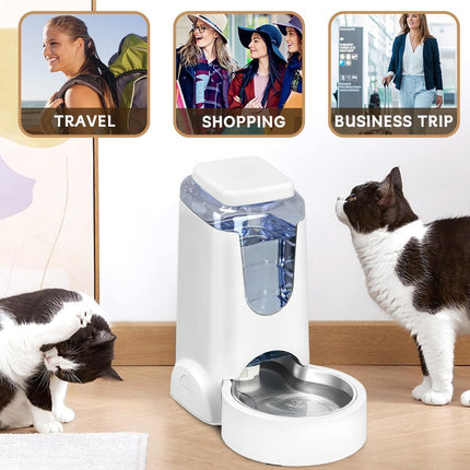 Cat Feeder Automatic Cat Feeder Cat Water Dispenser Cat Feeding Set