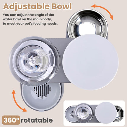 Cat Automatic Feeder Cat Water Dispenser Pet Feeding Set Cat Food