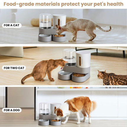 Cat Automatic Feeder Cat Water Dispenser Pet Feeding Set Cat Food