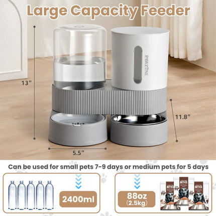 Cat Automatic Feeder Cat Water Dispenser Pet Feeding Set Cat Food