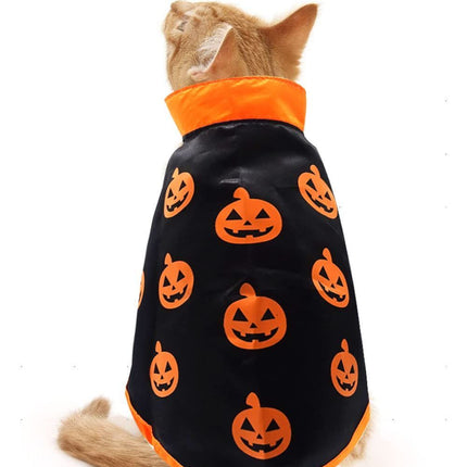 Halloween Cat Costume Cloak Witch Hat Pet Accessories Halloween
