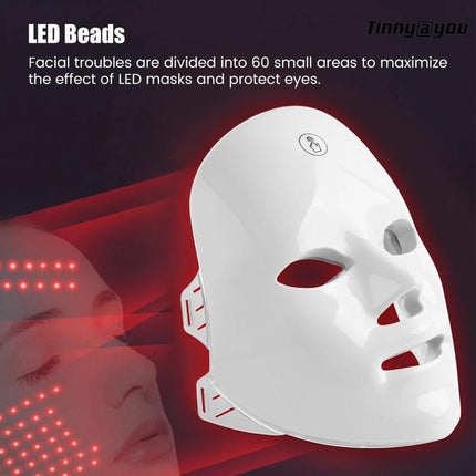 LED Facial Mask Skin Rejuvenation Anti-Aging LED Therapy Skincare Device