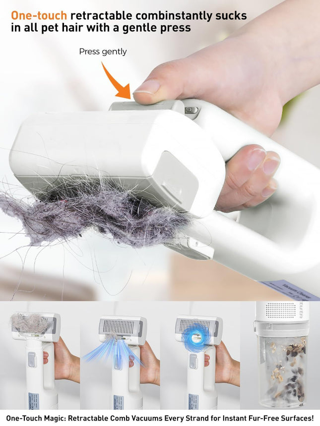 Pet Grooming Vacuum Dog Grooming Vacuum Cat Hair Removal Tool Slicker