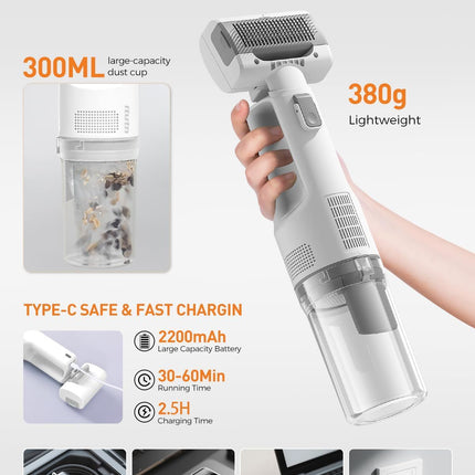 Pet Grooming Vacuum Dog Grooming Vacuum Cat Hair Removal Tool Slicker