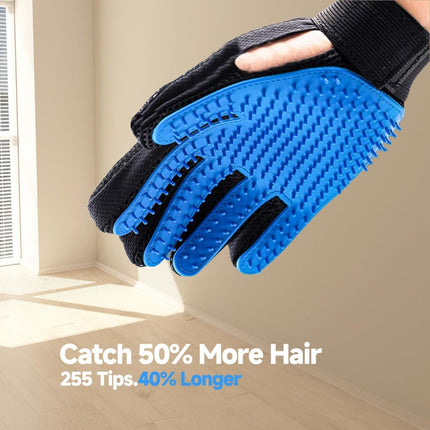Pet Deshedding Gloves Dog Deshedding Gloves Cat Deshedding Gloves 2-In-1 Pet