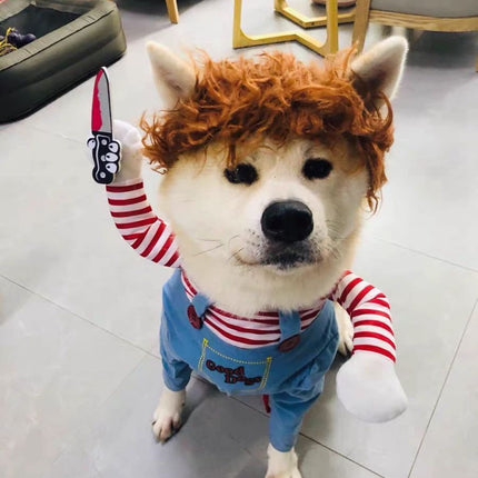 Pet Deadly Doll Dog Costume (Size S)