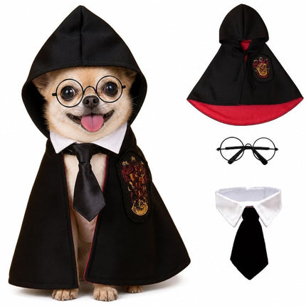 Halloween Pet Costume Dog Wizard Costume Cat Wizard Costume (Size S)
