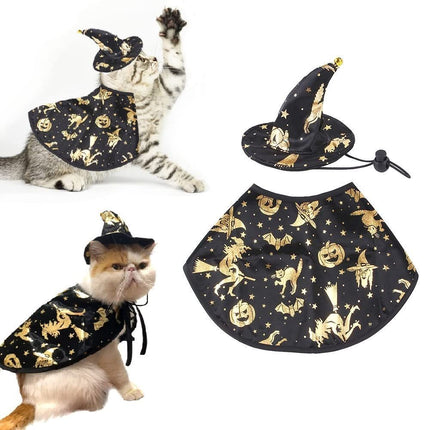 Pet Halloween Costumes Dogs Cats Halloween Witch Pet Costume (Size M)